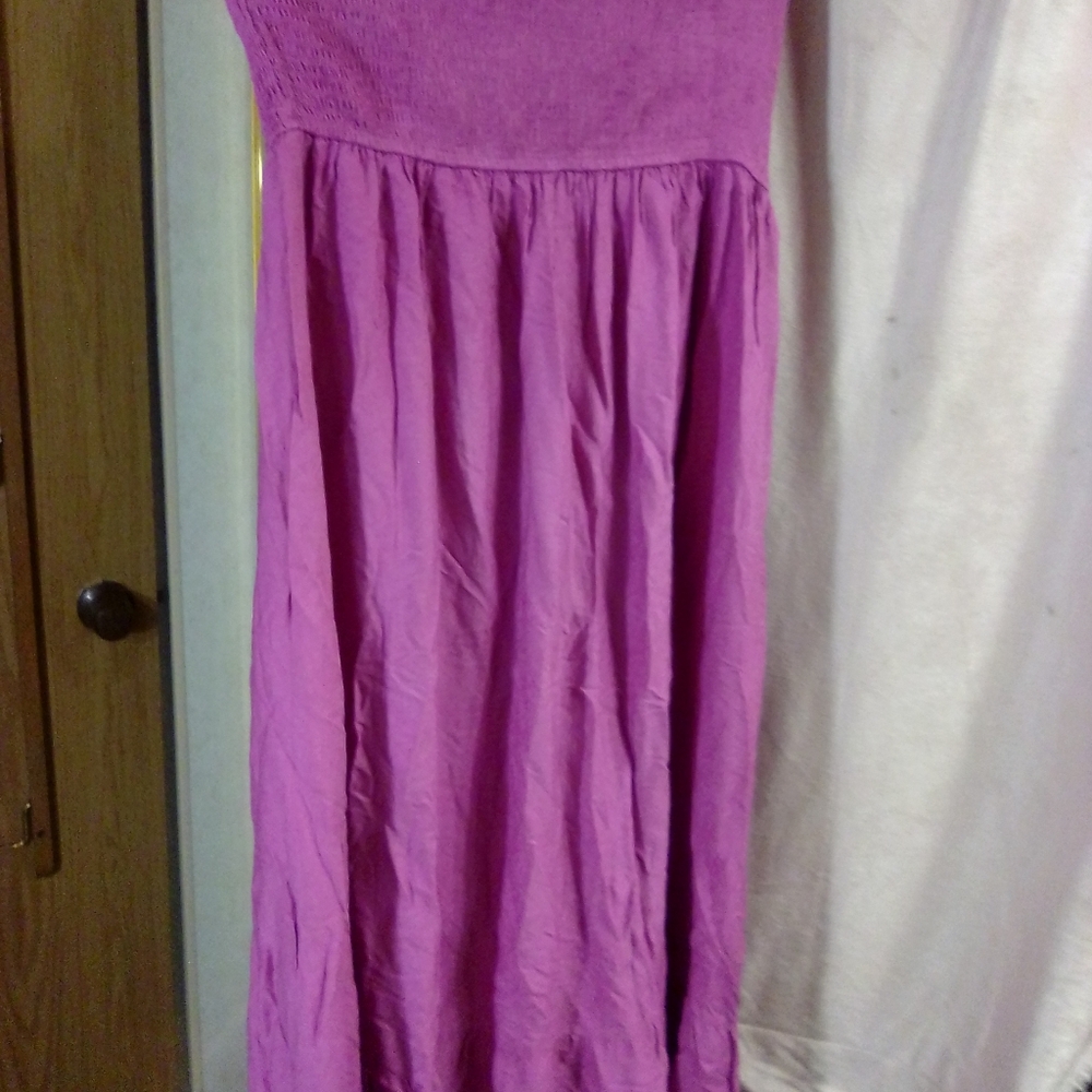 Pink Strapless Maxi Dress